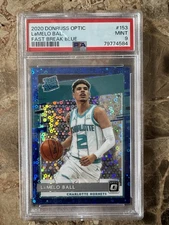 2020-21 Panini Donruss Optic - Rated Rookie LaMelo Ball #153 Blue Fast Break