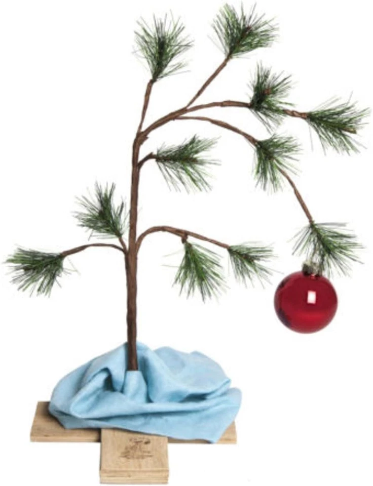 24" The Original Charlie Brown Artificial Árbol de Navidad Decoración - Unidad Foto 3 de 4