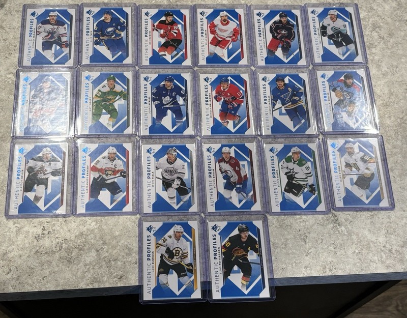 2023-24 Upper Deck SP Authentic Profiles Lot 20 Cards. Complete Set