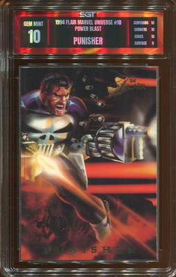 #ad #ad 1994 FLAIR MARVEL UNIVERSE POWER BLAST PUNISHER #10 SGT GEM MINT 10 $19.99