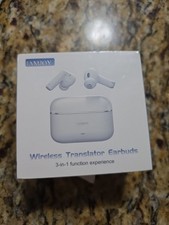 IAMJOY Language Translation Earbuds, 163 Language  Accents Two-Way White