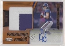 2018 Certified Freshman Fabric Signatures Mirror Orange Kyle Lauletta Auto 4ta