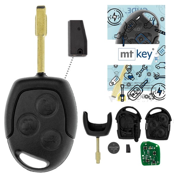 Funk SchlüSsel FO21 434MHZ ID63 FüR Ford Transit VI Tourneo Connect I 2007-2013-image