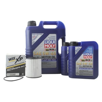 7L Liqui Moly Leichtlauf High Tech 5W-40 WixXP Engine Oil Change Kit for E46 E83