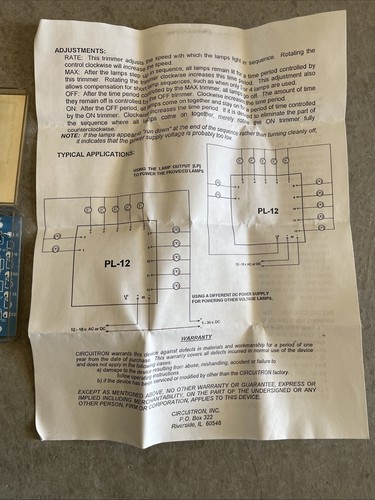 New! Older Stock/ Circuitron AR-1 Auto Reverse, Pl-8 Progressive Lamps Bush 5963 - Picture 7 of 20