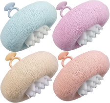4Pcs New Upgrade 2-in-1 Sunflower Bath Ball, Ultra Soft Bath Sponge Cleaning Bru