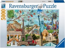 World Landmarks 5000 Piece Jigsaw Puzzle 153x101cm