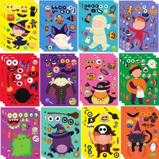 36 Sheets Halloween Stickers for Kids  Halloween Goodie Bag Stuffers