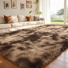 Teppiche Wohnzimmer - weiche flauschige Vorleger für Schlafzimmer - waschbarer Teppich rutschfest Sha