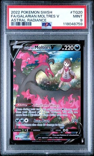 Galarian Moltres V graded PSA 9 for sale on eBay