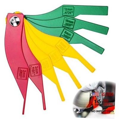 8 PCS Brake Lining Thickness Gauges, Brake Pad Measuring Tool, Color Coded 1