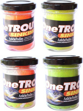 Kit 4 Barattoli Pasta Affondante Pesca Trota Pastella Esca Trote Lago Pastina