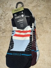 NWT Stance 3 Pack So Sporty Light Tab Socks Medium 8-10.5 40