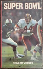 Super Bowl By George Vecsey  Soft Cover Book About Super Bowls 1-17