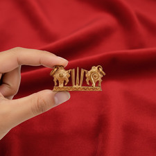 Pendentif Namam Chakram Sangu En Bronze Panchalogam Fait Main 0,62"