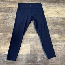 Athleta Transcend Colorblock 7/8 Tight  Women’s Size Large Blue