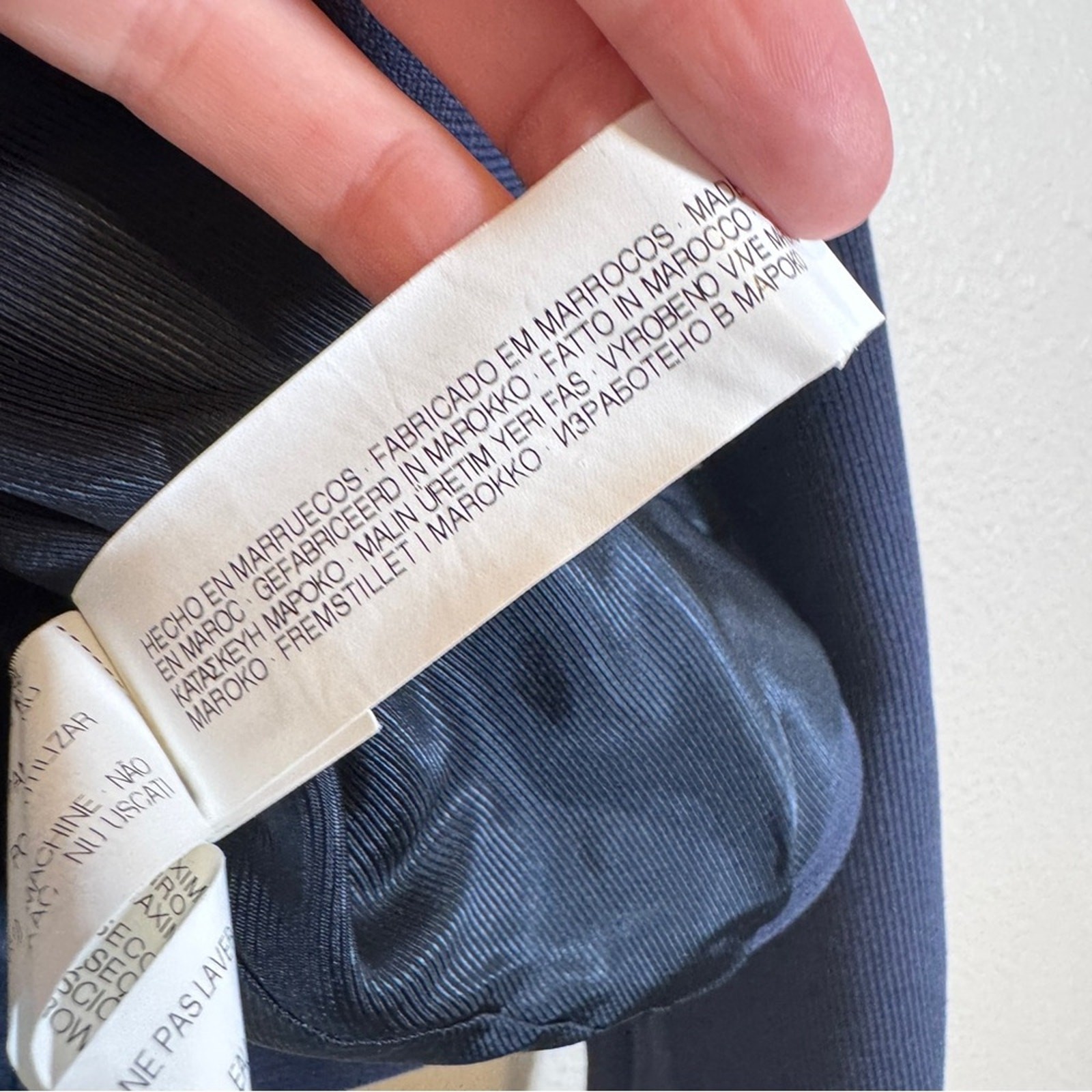 Zara Basic Navy Blue Single Button Closure Blazer… - image 3