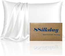 Mulberry Silk Pillow Cases with Zipper, Ultra Smooth Breathable Cooling Pillow