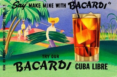 364990 Make Mine with Bacardi Vintage Advertising Art Decor Print Poster