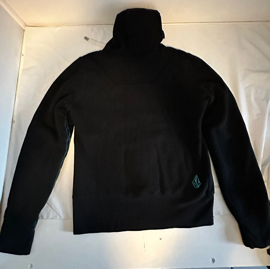 Sudadera con Capucha Mujer Colón Reversible Cremallera Negra/Crema Pequeña Foto 3 de 4