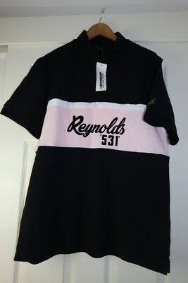 Reynolds 531 Radtop pink / schwarz Gr. XXL 2XL NEU mit Etikett 1/4 Zip Unisex