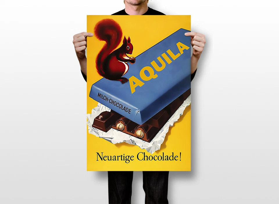 Chocolate Aquila Caramelo Francés Vintage Arte Pared Interior Habitación - PÓSTER 20x30 Foto 2 de 4