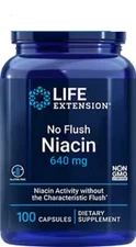 Life Extension NO FLUSH NIACIN 640 MG 100 CAPSULES