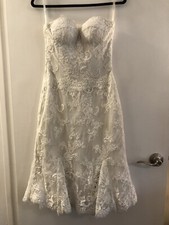 MODERN TROUSSEAU CUSTOM WEDDING RECEPTION SHOWER BRIDAL DRESS