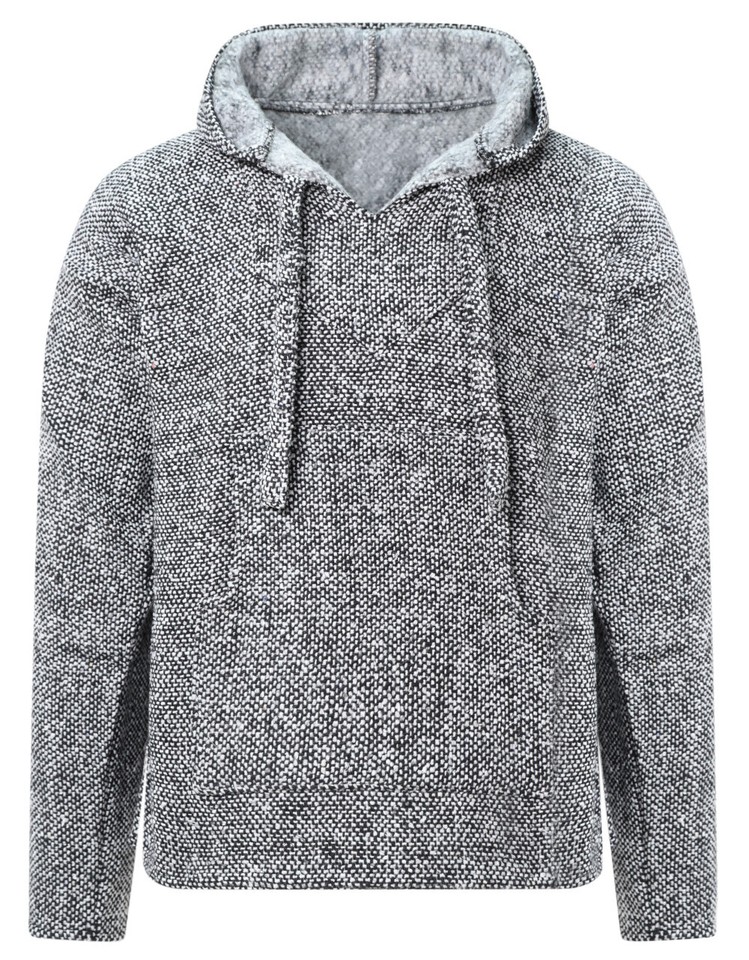 Mexican Baja Jerga Zip Hoody Jacket - Rainbow