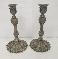 Pair Elkington Mason & Co Victorian Candlestick Candlestick 1857 1858 Candelstick