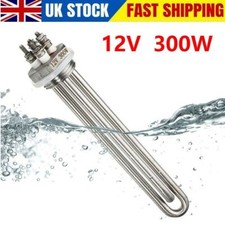 Stainless Steel Immersion Water Heater Electric Tube Heating Element UK 12V 300W