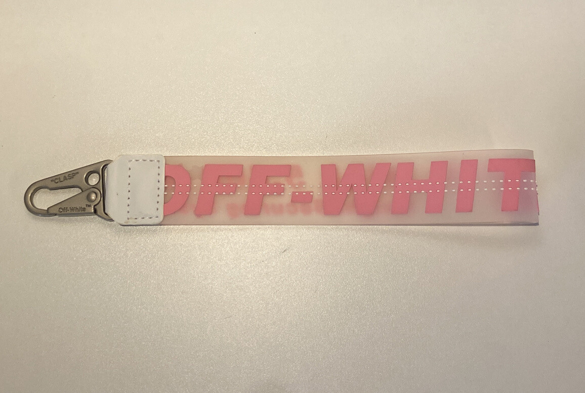 Off-White Inspired Industrial clear keychain lany… - image 1