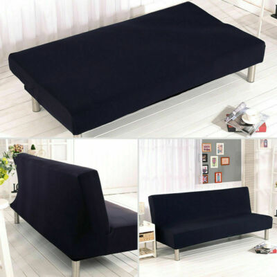 Armless Sofabezug Spandex Stretch Futon Schonbezug Protector Klappcouch überwurf