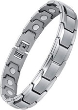 Mens Magnetic Bracelet Titanium Steel Magnet Therapy Bracelets