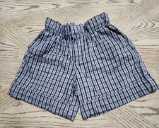 ZARA Kids Girl High-Rise Paperbag Brown Shorts Size 8 128cm