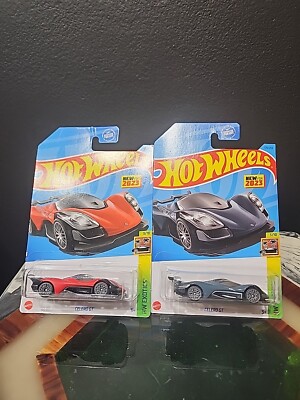 2 x Car Value ! Hot Wheels - Celero GT Gray & Red  #178 HW Exotics 2023   