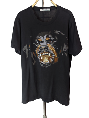 Givenchy ロットワイラー　Tシャツ XL ジバンシィ ロットワイラー Tシャツ メンズ 黒 L 半袖 クルー