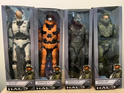 Halo Infinite Master Chief, Locke, Kelly-087, MK-Vll, Figures Lot Of 4 NEW