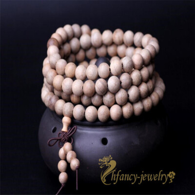 6mm Sandalwood 108 beads Bracelet Cuff Party Wear Men's mala Stones