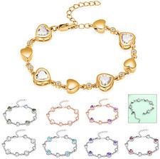 Stainless Steel Heart Locket Bracelet Funeral Urns Bracelet for Cremation Ashes