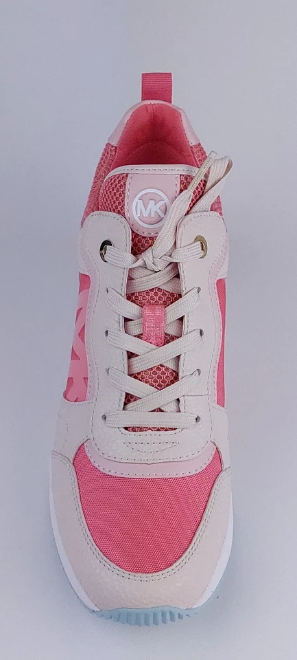 Michael Kors Crista Tech Zapatillas de Lona Rosa Té Mlt Talla GB 5.5/7/8 - Imagen 4 de 4