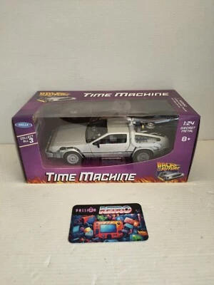 Welly Retour vers le Futur DeLorean LK Coupe 1981 1/24 Voiture Miniature - Gris - Photo 1/4