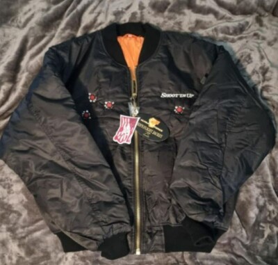 [RARE] 'Shoot 'Em Up' Movie Promo Full Zip-Up Flight Jacket [Black] 2007