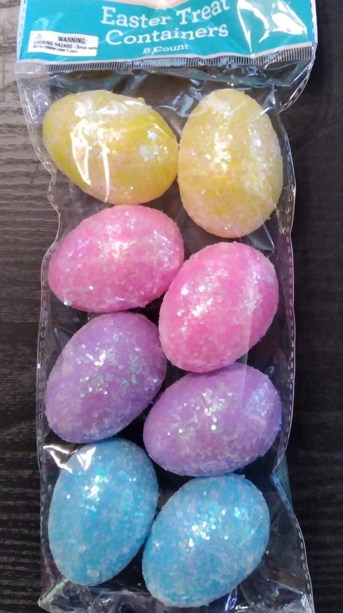 New 70 Packs Bulk Lot 8ct Easter Eggs Colorful Glittery Plastic 2