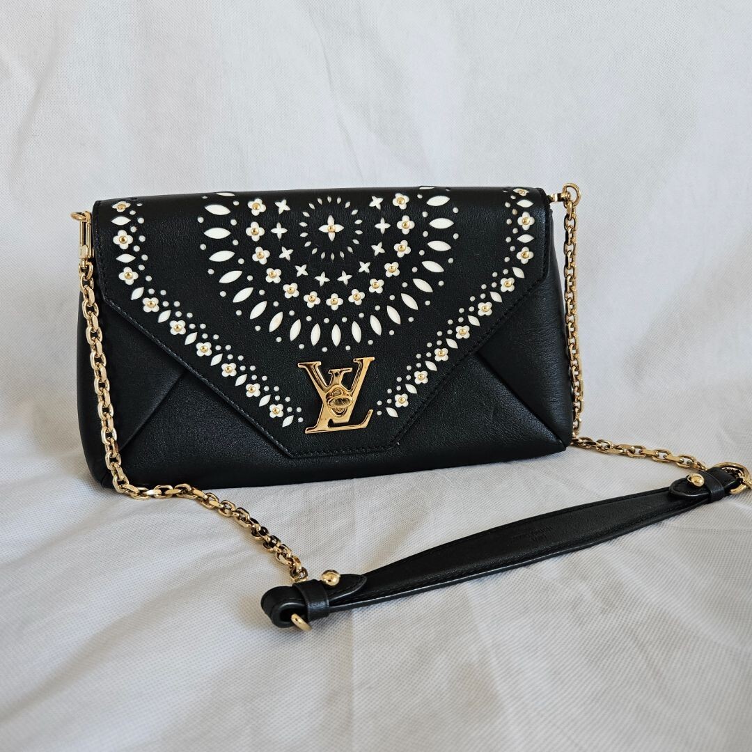 LOUIS VUITTON LIMITED EDITION LOVE NOTE PERFORATED STUD FLOWER BAG  