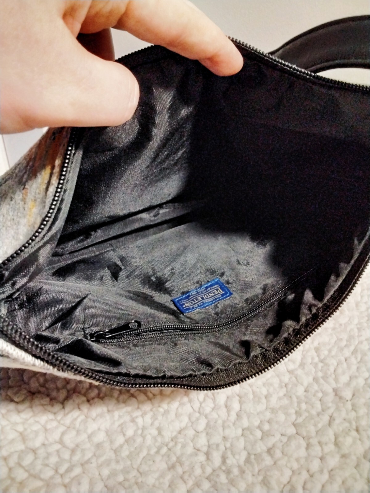 Pendleton Purse Multicolor Pattern Leather Strap … - image 10