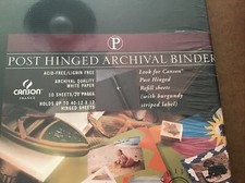 Canson 12x12 Post Hinged Archival Binder Album 10 Sheets/20 pages Dark Green New