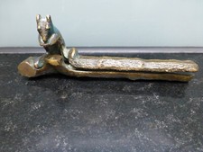 Nußknacker in Form eines Eichhörnchen,Messing, um 1950.