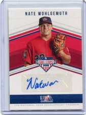 2018 Stars and Stripes 17U Team Autographs Nate Wohlgemuth Blue Ink Auto 1/173