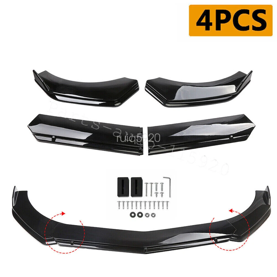Front Bumper Lip Spoiler Splitter Lower Glossy Black For Cadillac Escalade Sport Foto 2 de 4